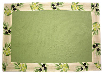 Provence Jacquard tea mat (olives. green) - Click Image to Close